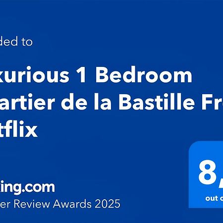 Luxurious 1 Bedroom Quartier De La Bastille Free Netflix Paris Exterior photo